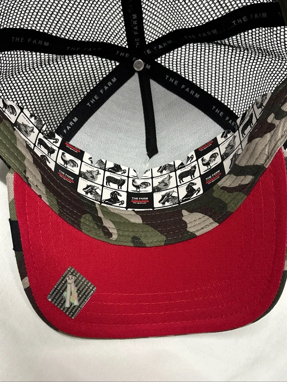 Camo Goorin Bro’s Rooster patch Trucker Hat - Green